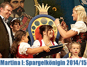 40. Schrobenhausener Spargelkönigin 2014/2015 Martina I. Krönung auf dem Schrobenhausener Volksfest am 12.08.2014 (©Foto: Martin Schmitz)